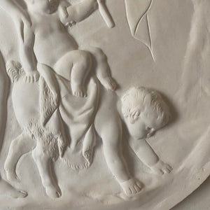 Berdoulat-Griffin Collection | Classical Roundel - Child & Faun at Play