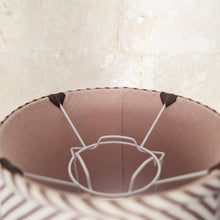 Load image into Gallery viewer, Chevron lampshade &quot;Shell / Chocolate&quot;
