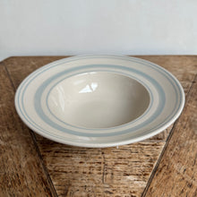 Load image into Gallery viewer, John Julian Classical Stoneware Duck Egg Linen Stripe Deep Bowls
