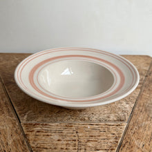 Load image into Gallery viewer, John Julian Classical Stoneware Rose Linen Stripe Deep Bowls
