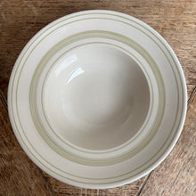 Load image into Gallery viewer, John Julian Classical Stoneware Clover Green Linen Stripe Deep Bowls
