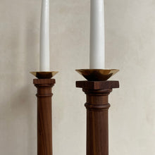 Load image into Gallery viewer, Walnut Tuscan Candlestick
