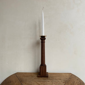 Walnut Tuscan Candlestick