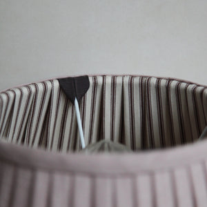 Pleated lampshade "Shell / Chocolate"