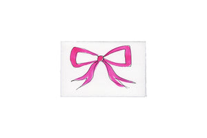 Bow - Scribble & Daub - Pink Card